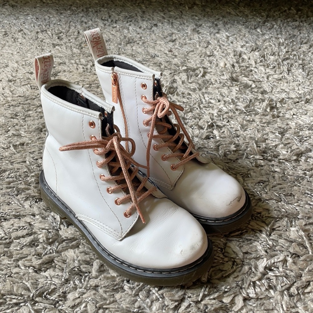 Dr. marten white boots